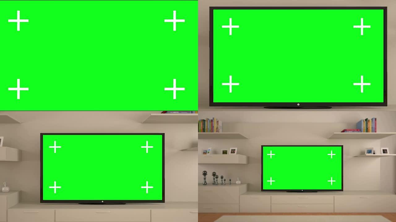 家用液晶电视概念家用液晶电视概念绿屏