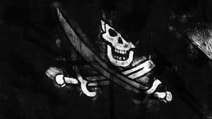 海盗旗环复古怀旧加勒比海骷髅头像