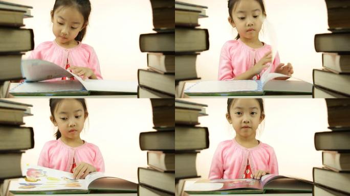 亚洲小女孩在看书亚洲小女孩在看书读书