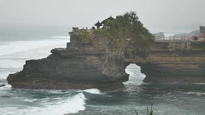 印度教的地方海神庙,巴厘岛印度尼西亚