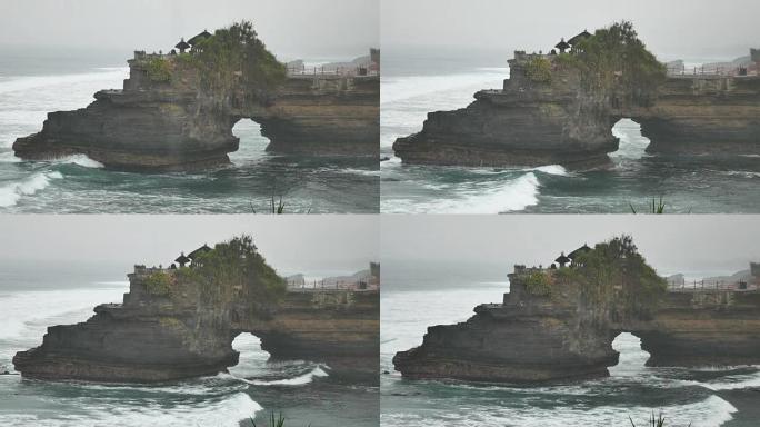 印度教的地方海神庙,巴厘岛印度尼西亚