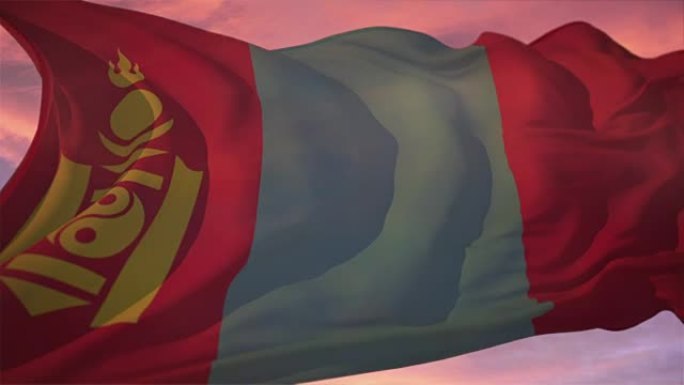 蒙古国旗红色