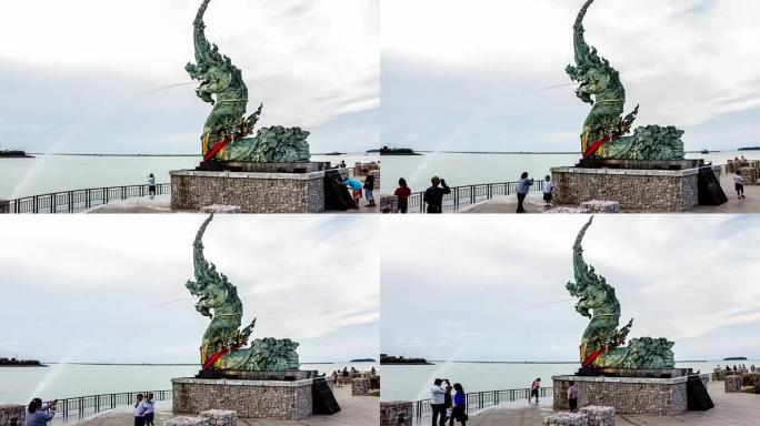 泰国宋卡府纳迦国王雕像