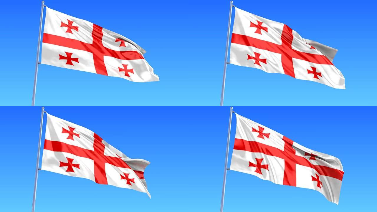 格鲁吉亚国旗格鲁吉亚国旗
