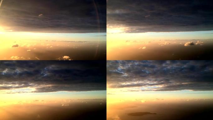 云层之间的飞行-延时