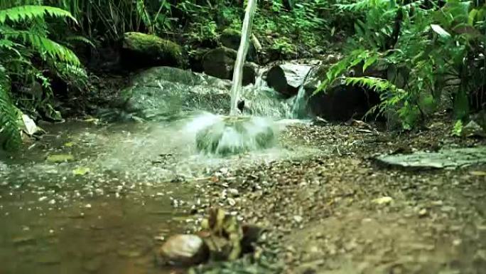 竹水特征溪流潺潺溪水清澈