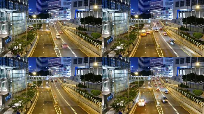 香港城市的延时交通