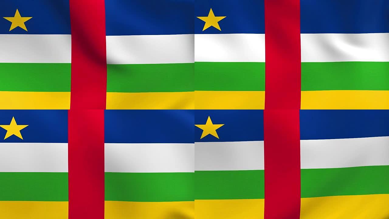 非洲中非共和国的动画旗帜