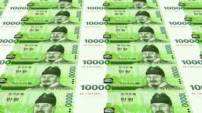 韩元印刷-动画印钞钞票排版