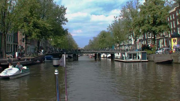 阿姆斯特丹运河船蒙太奇