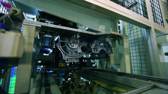 自动化装配引擎新能源电动车汽车生产工厂引