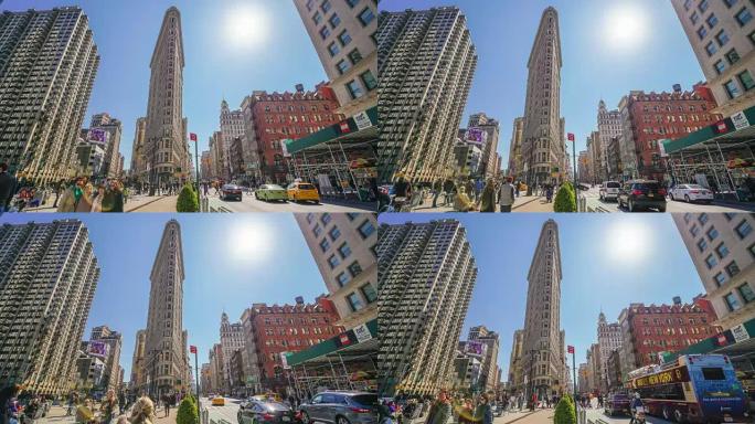 人们和纽约的天际线