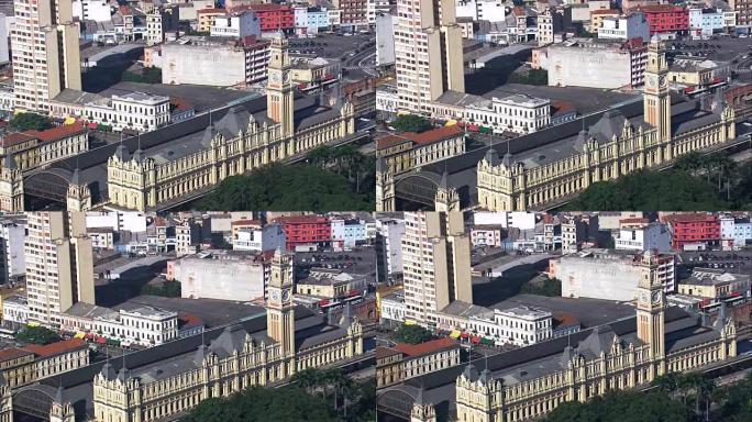 Luz火车站-鸟瞰图-圣保罗，圣保罗，巴西