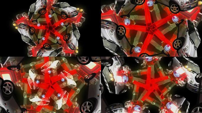 机器人和汽车万花筒（HD 720原创）