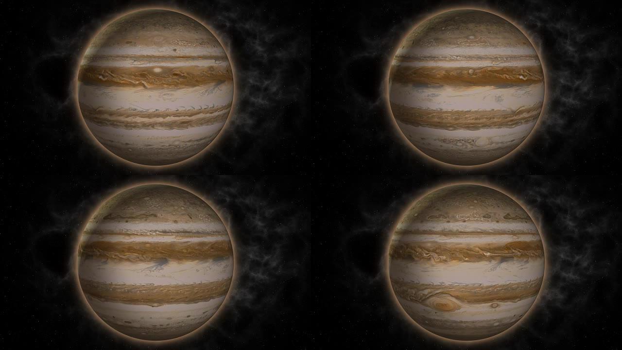 木星轨道运行宇宙大爆炸星空银河系夜空星球