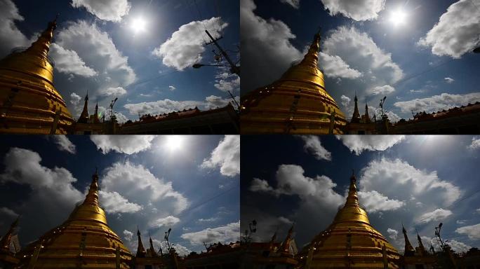 高清: 缅甸的金塔