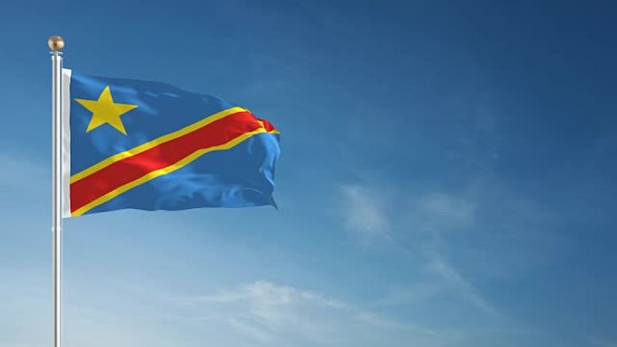 4K刚果民主共和国国旗-可循环