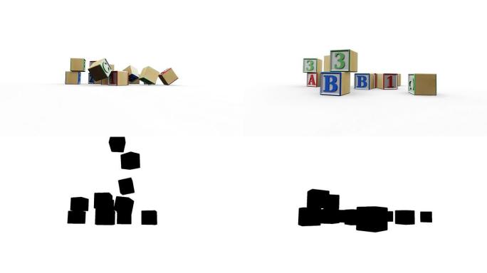 构建块的影响构建块的影响立方字母