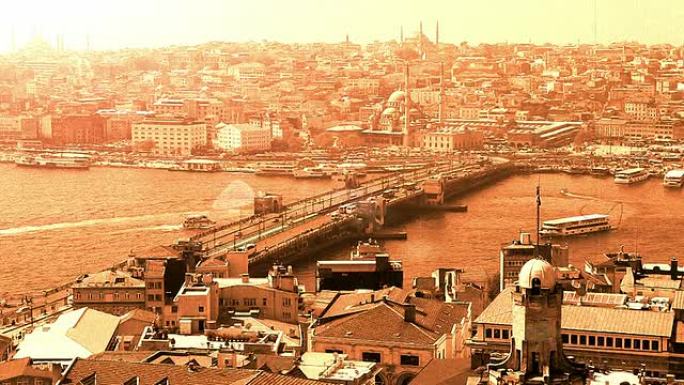 高清：伊斯坦布尔全景场景**延时**