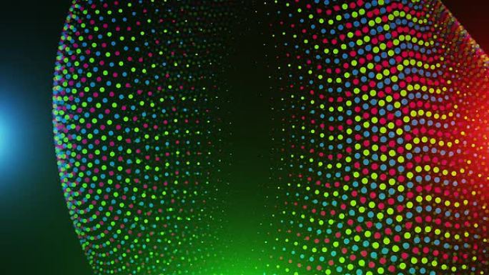 有机RGB抽象粒子运动vJ大屏