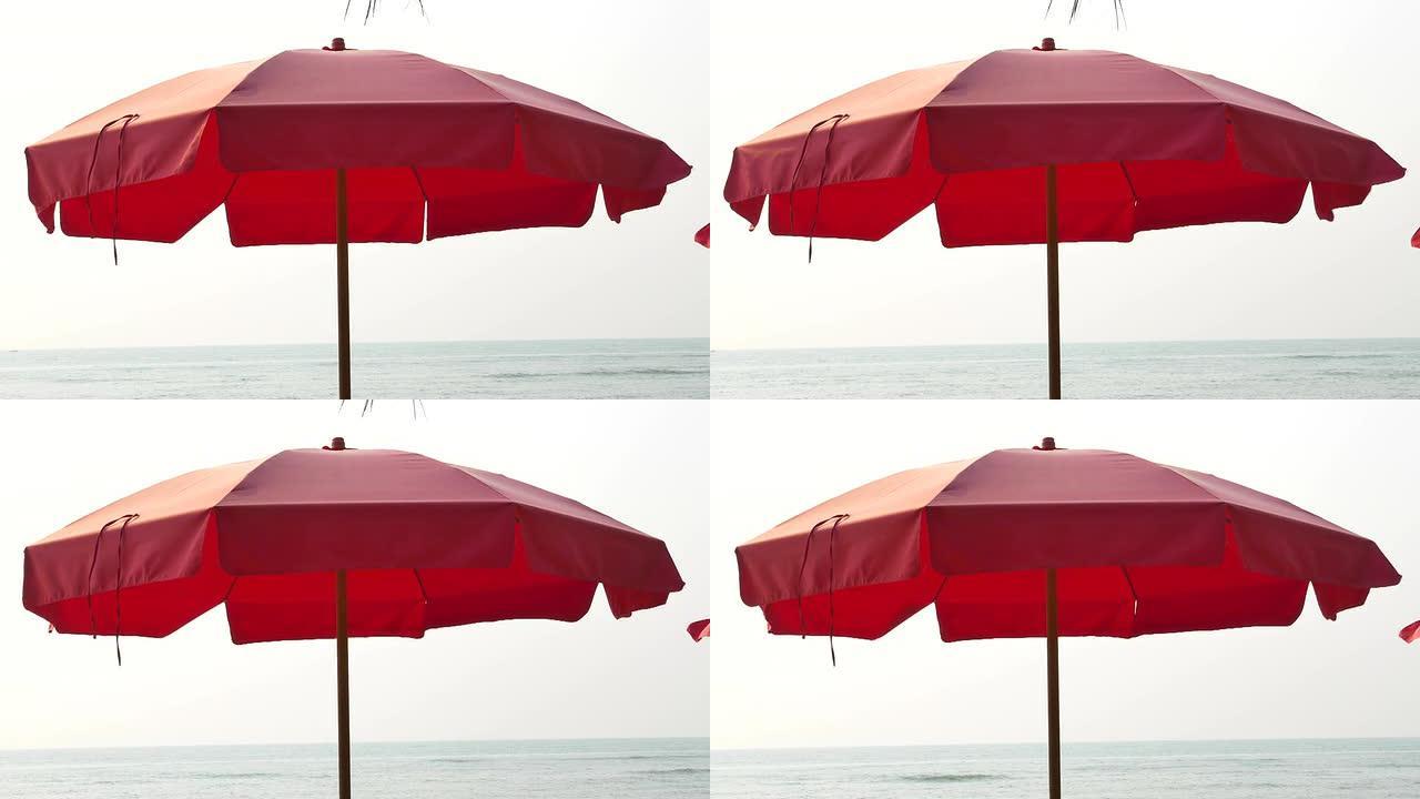 红色雨伞红色雨伞