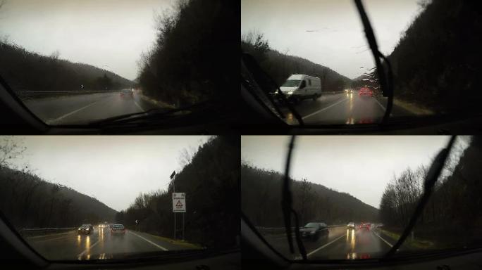 车载摄像头：在大雨中行驶