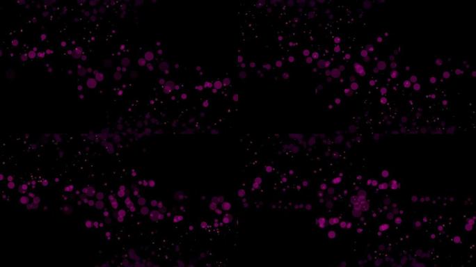 紫色粒子背景视频循环（全高清）-库存视频