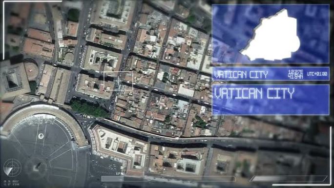 梵蒂冈城的未来卫星图像