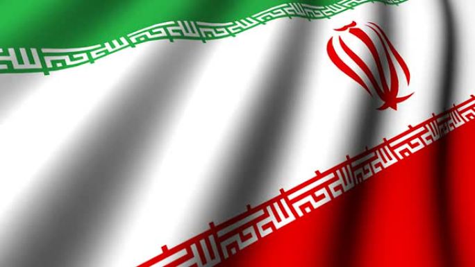 伊朗国旗主权飘动国家象征