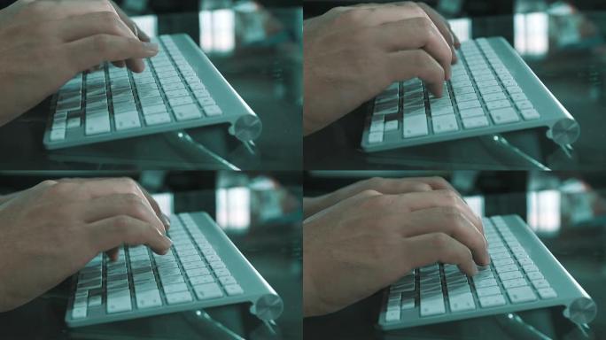 电脑键盘工作鼠标办公敲键盘打字笔记本电脑