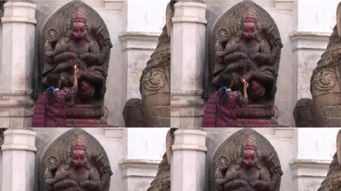 尼泊尔加德满都，毗湿奴化身纳拉西姆哈神殿