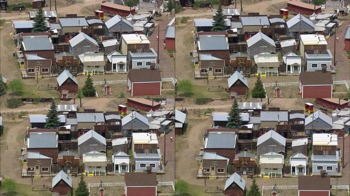 采矿世界-鸟瞰图-蒙大拿州，银弓县，直升机拍摄，航空视频，cineflex，建立镜头，美国