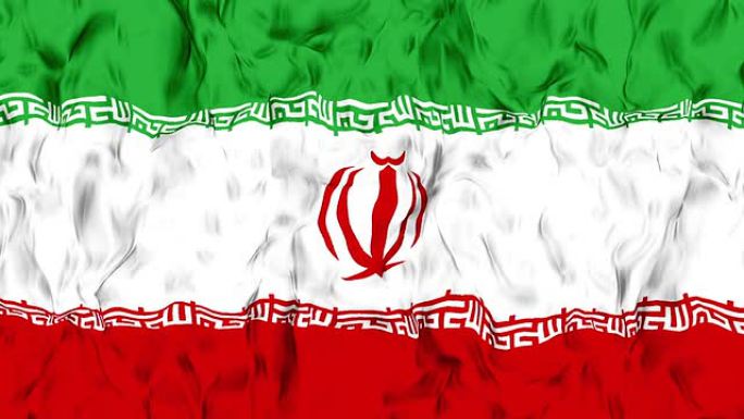 慢镜头中挥舞伊朗国旗。