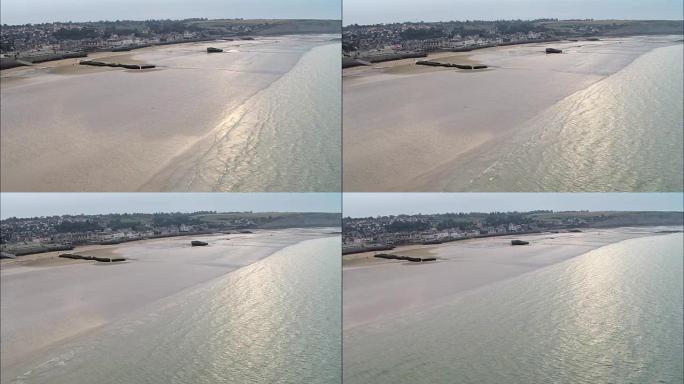 Mulberry Harbour And Arromanche - Aerial View - Lo
