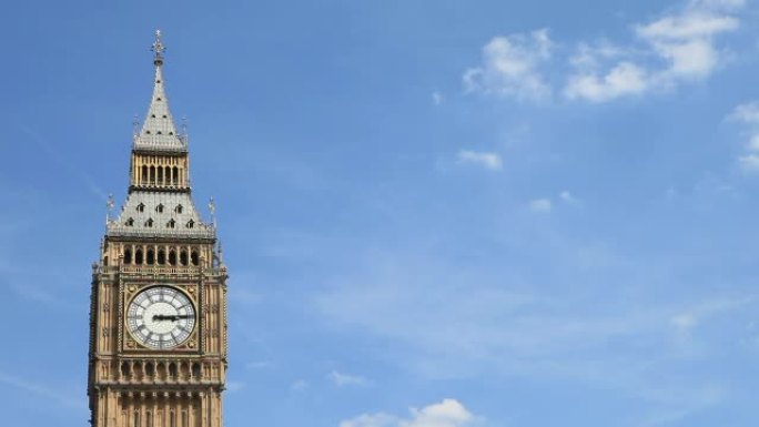 大本钟，伦敦，英国-时间流逝。