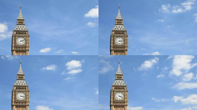 大本钟，伦敦，英国-时间流逝。