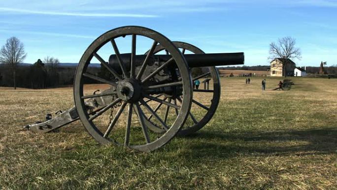 马纳萨斯国家战场公园的内战大炮