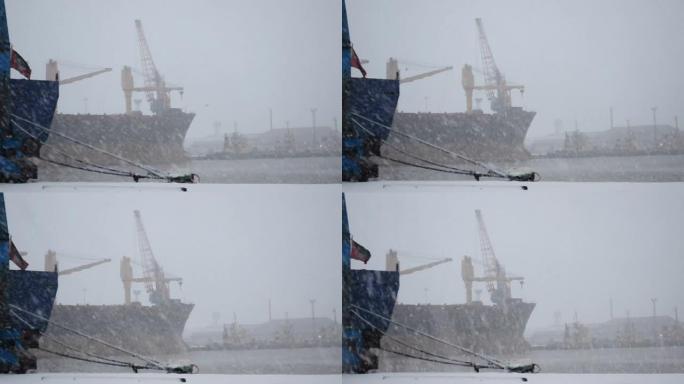 Immingham Dock暴风雪