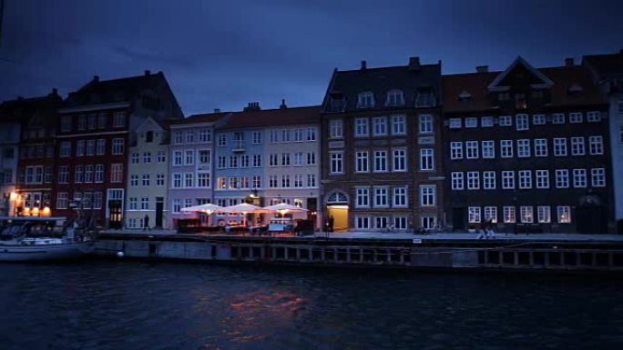 丹麦哥本哈根的新港全景