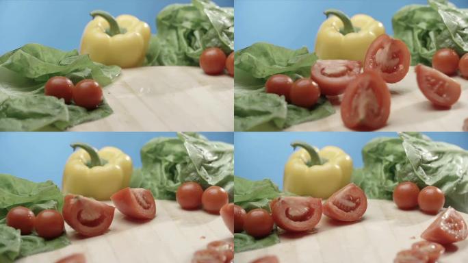 新鲜蔬菜番茄剥落