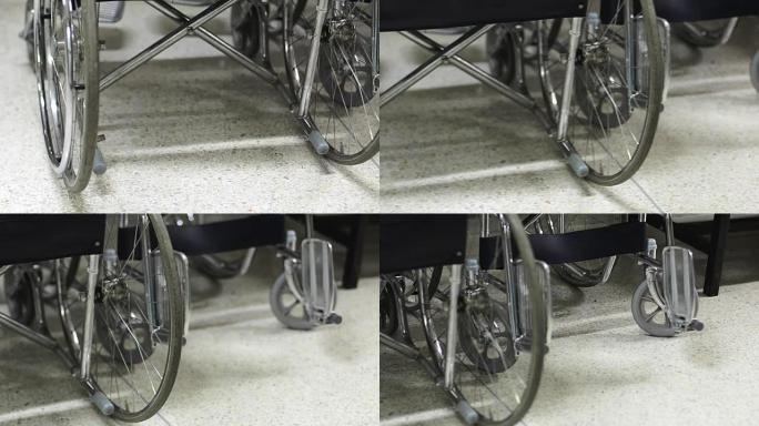 轮椅养老院特写镜头