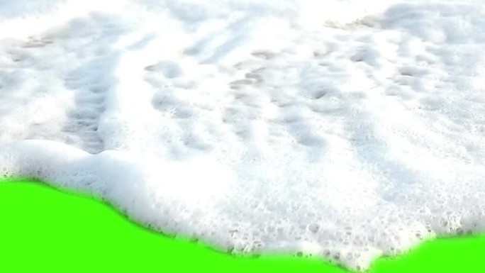 沙子、大海和绿色屏幕背景