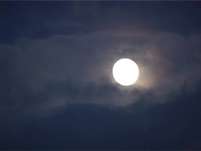 月球时间圈夜黑上升明月光月球月圆夜