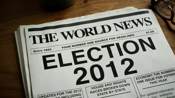 报纸HEADLINE-ELECTION 2012