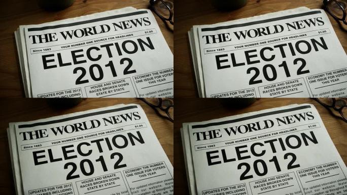报纸HEADLINE-ELECTION 2012