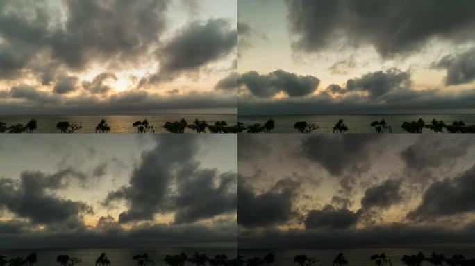 4K，天空和云的延时拍摄。日本冲绳