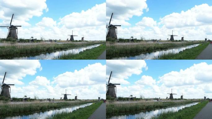 Mills Kinderdijk，荷兰。