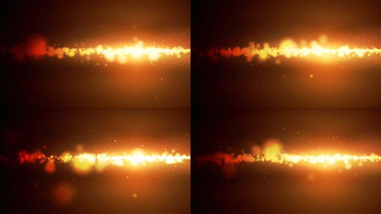发光粒子循环-橙色（HD 1080）