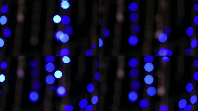 夜晚的LED圣诞树