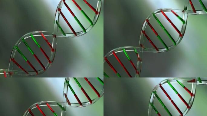 玻璃制成的DNA链